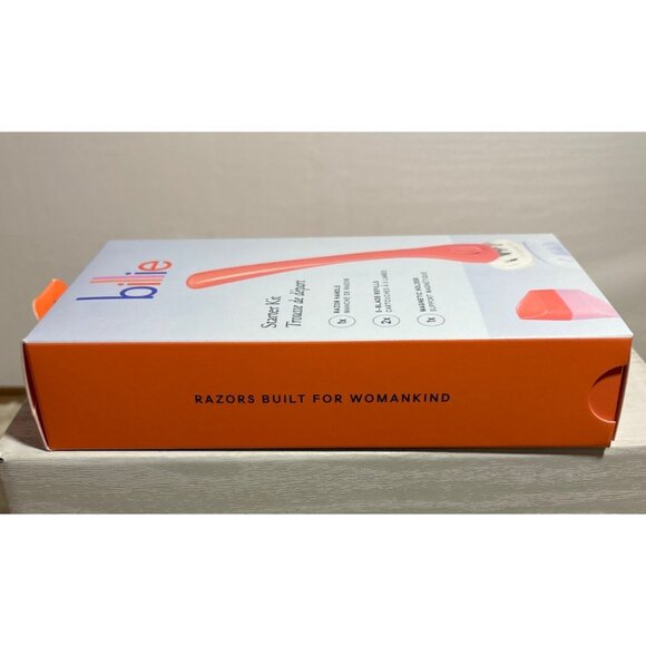 Billie Starter Kit Razor With Magnetic Holder & 5-Blade Refills Coral - Picture 3 of 3